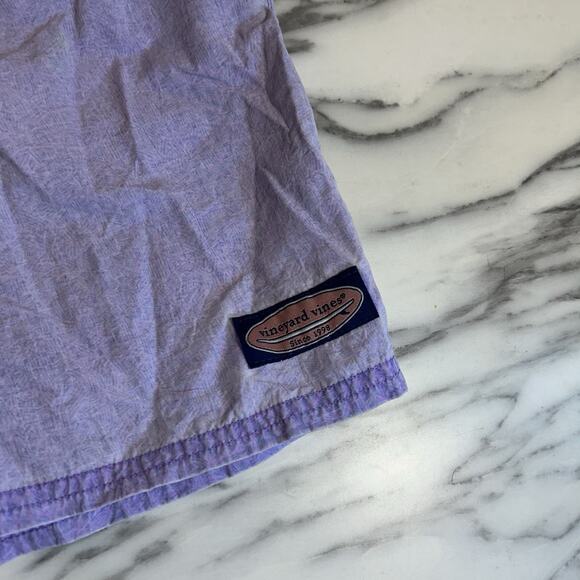 Vineyard Vines Island Swim Trunks Mens M Quick Dry Nylon Drawstring Pockets 7” - Picture 2 of 4